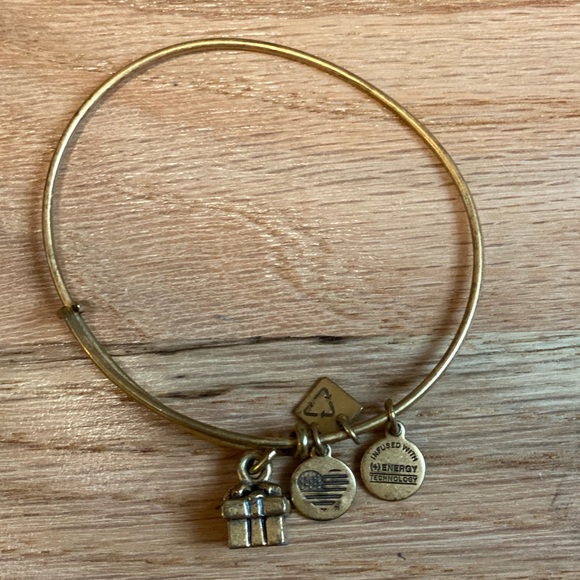 Alex and Ani. Gift Box Bracelet in Bronzed Gold - Picture 5 of 5